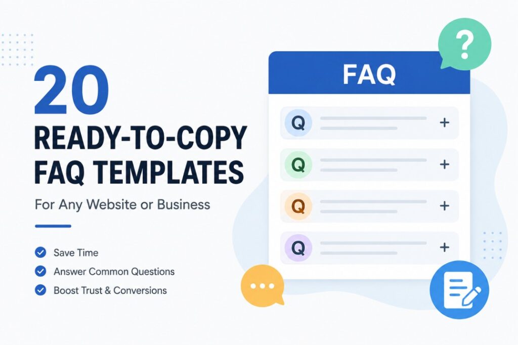 20 FAQ Templates to copy